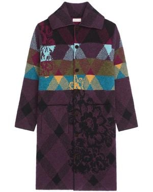 Dries Van Noten Cardigan Im Patchwork-Look - Blau