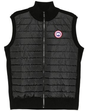 Canada Goose Mid-Weight Merino Wool Waistcoat For Layering And Mid-Season Wear - Black