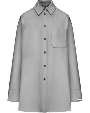 Sportmax Long-sleeve Wool Shirt - グレー