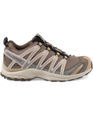 Salomon Xa Pro 3D Suede-Leather Trainers - Brown
