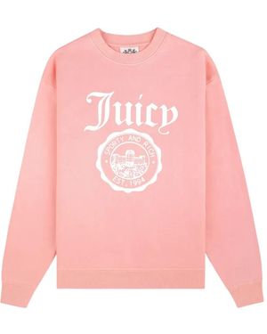 Juicy Couture X S&R Logo-Print Sweatshirt - Pink
