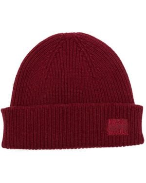 Paul Smith Ribbed-Knit Beanie - Rot