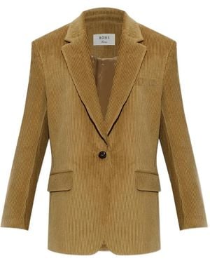 Rohe Corduroy Single-Vent Blazer - Green