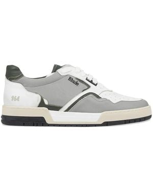 Rhude 964 Paneled High-Tops Sneakers - White