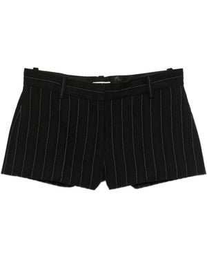 Isabel Marant Pantalones cortos a rayas diplomáticas - Negro