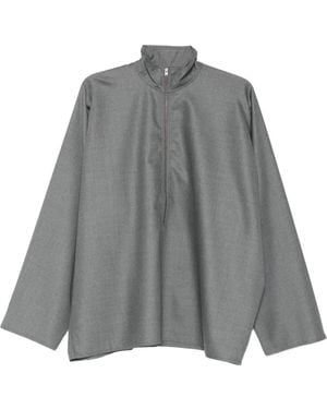 Sofie D'Hoore Blusa con media cremallera - Gris