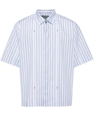 Jacquemus Camicia Le Chemise A Righe - Bianco