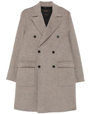 Paltò Double-Breasted Wool Coat - Grey