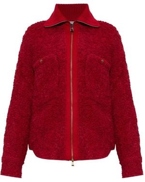 Moncler Cardigan With Pockets - Red
