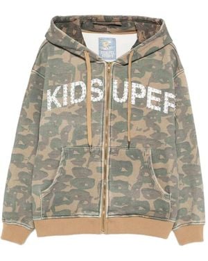 Kidsuper Camouflage Hoodie - Green