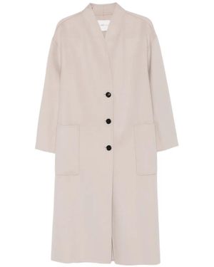 MEIMEIJ Button-Fastening Wool Coat - White