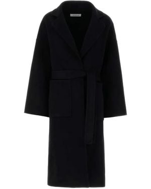 Aftercoat Cappotto Con Cintura - Nero