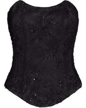ALEXIA & ANTONIA Top De Tirantes Con Detalles - Negro