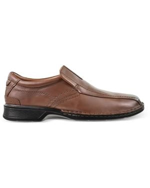 Clarks Escalade Step Leather Loafers - Brown