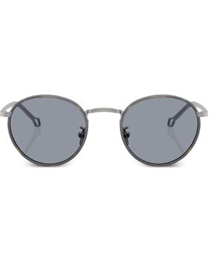 Giorgio Armani Round-Frame Sunglasses - Gray
