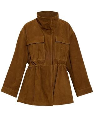 Rohe Suede Drawstring Jacket - Brown
