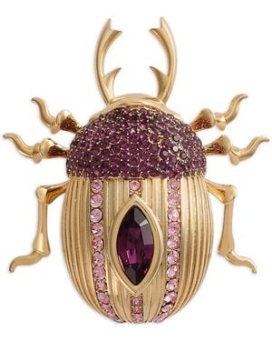 Dolce & Gabbana Beetle-Design Brooch - Pink