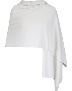 Kinross Cashmere Sjaal Met Glitter - Wit