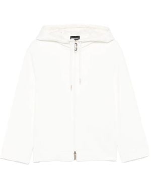 Emporio Armani Zip-Fastening Hoodie - White