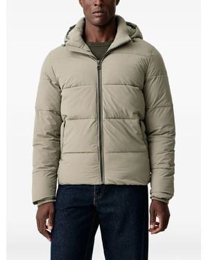 Guess Padded Hooded Jacket - Natural
