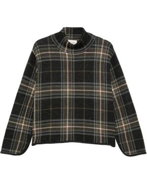 Bompard Jersey A Cuadros Tartán - Negro