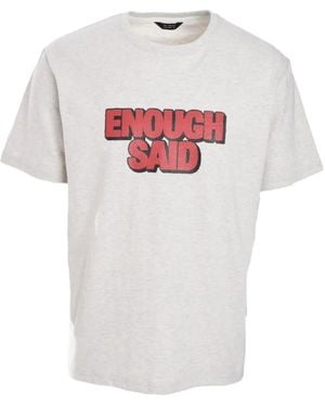 Tee Library Slogan-Print Cotton T-Shirt - White