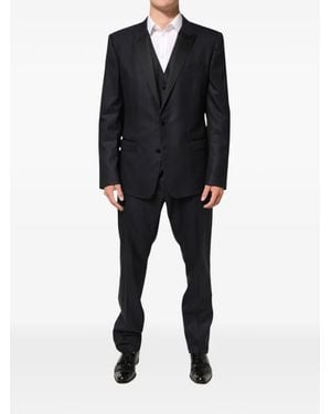 Dolce & Gabbana Single-Breasted 3-Piece Suit - Black