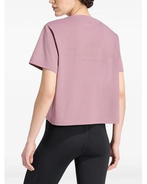 adidas Climacool Logo-Print T-Shirt - Pink