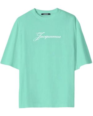 Jacquemus Logo-Print T-Shirt - Green