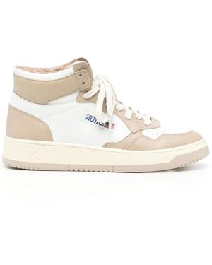 Autry Trainer Medalist Mid Be - White