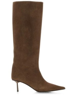 Le Silla Bella Pointed-Toe Boots - Brown