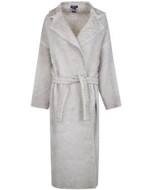 Avant Toi Abrigo Oversize Con Cinturón - Gris