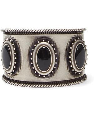 Ann Demeulemeester Luba Engraved Cuff Bracelet - Grey