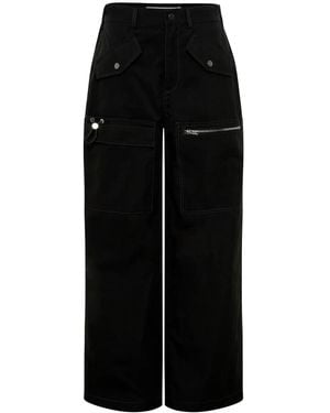 Dion Lee Multi-Pocket Straight-Leg Pants - Black