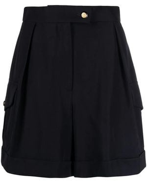 McQueen High-Waisted Cargo Shorts - Black