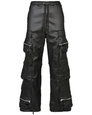 BREATH Coated Triple Cargo Trousers - Grey