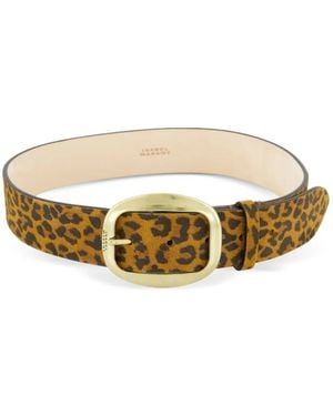 Isabel Marant Dara Leather Belt - Metallic