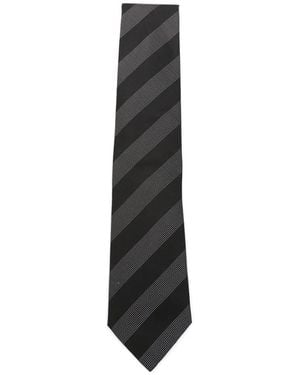 BOSS Corbata A Rayas - Blanco