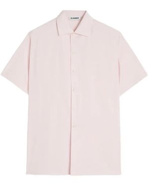 Jil Sander Short-Sleeved Poplin Shirt - Pink