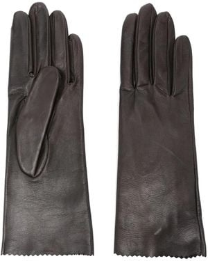Manokhi Leather Gloves - Black