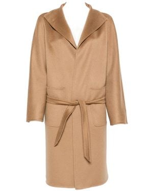 Max Mara Lilia Belted Coat - Natural
