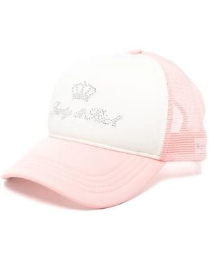 Sporty & Rich Cappello Con Cristalli - Rosa