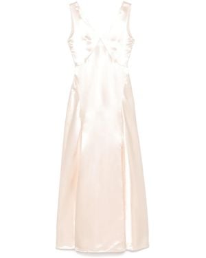 Philosophy Di Lorenzo Serafini Satin-Finish Maxi Skirt - White