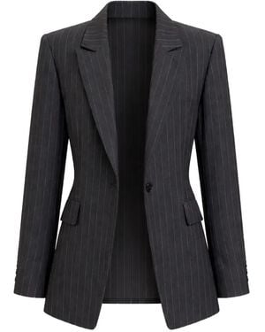 Cynthia Rowley Pinstriped blazer - Schwarz