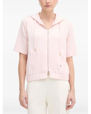 Joop! Sudadera Thérèse Con Capucha De Manga Corta - Blanco