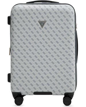 Guess Jesco Logo-Print Luggage Bag - Gray