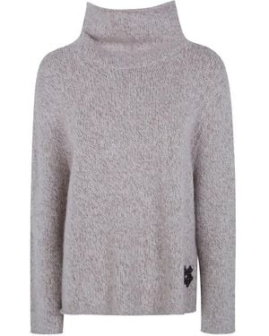 Kujten Roll-Neck Cashmere Sweater - Grey