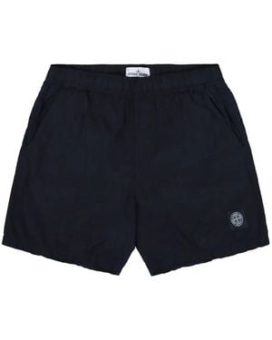 Stone Island ロゴ トランクス水着 - ブルー