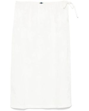 Cordera Floral-Jacquard Midi Skirt - White