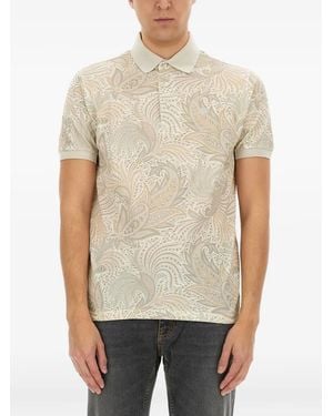 Etro Print Polo Shirt - Natural